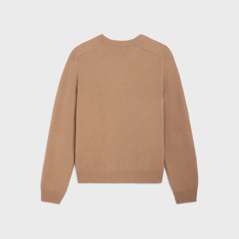 maglione girocollo in lana e cashmere