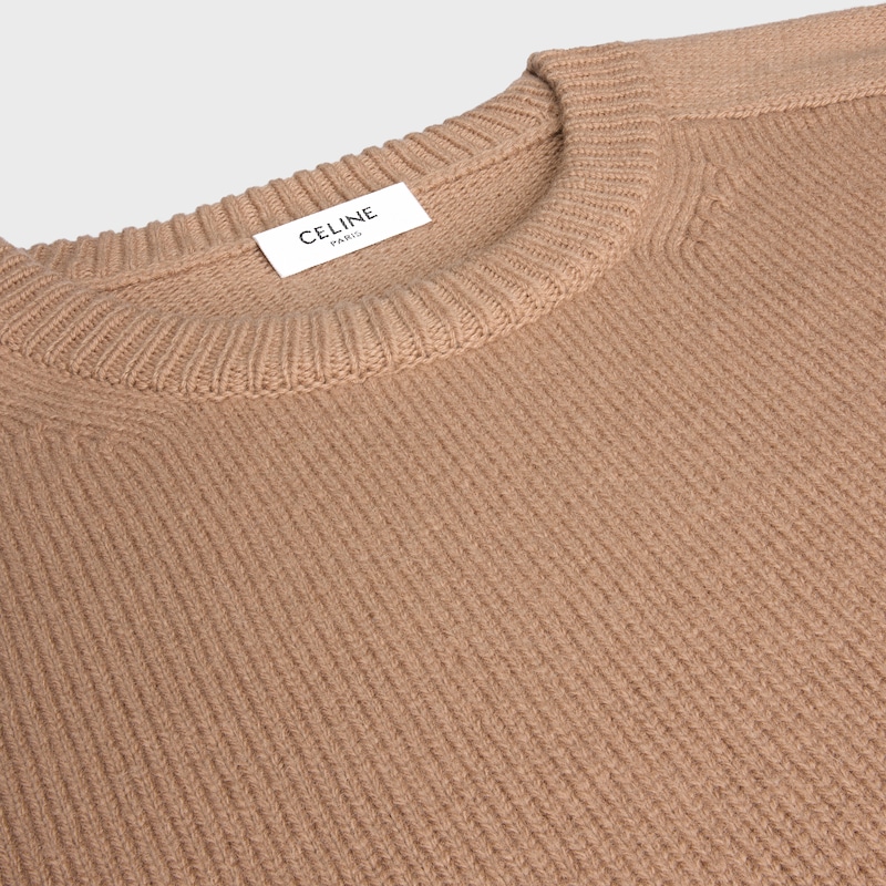maglione girocollo in lana e cashmere