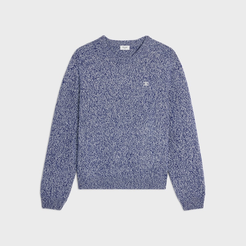 maglione girocollo in lana e cashmere