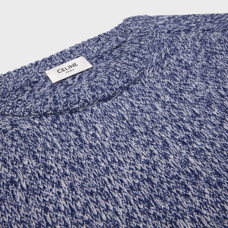 maglione girocollo in lana e cashmere