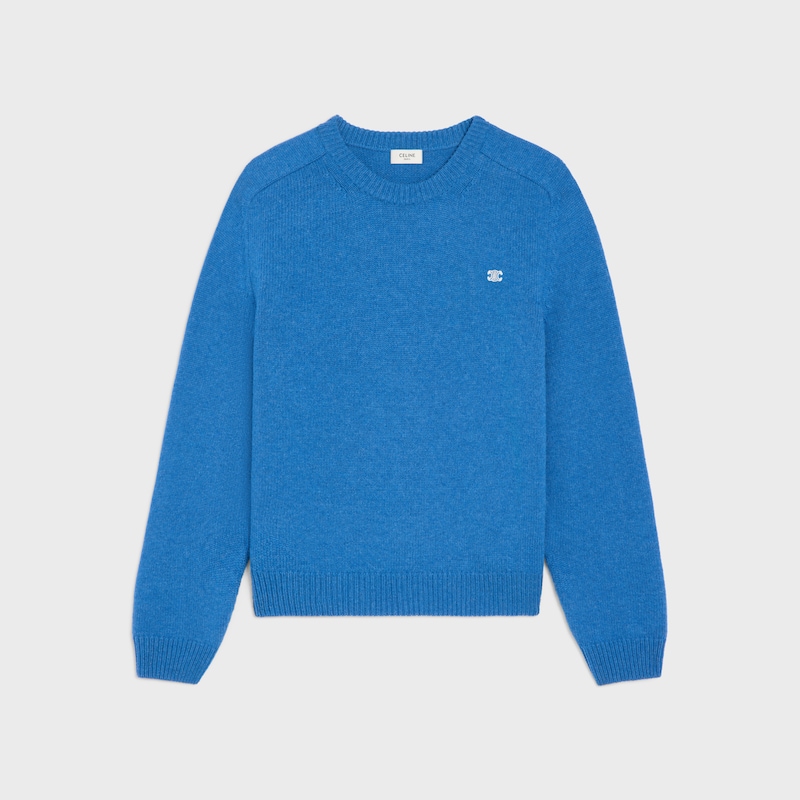 maglione girocollo in lana e cashmere