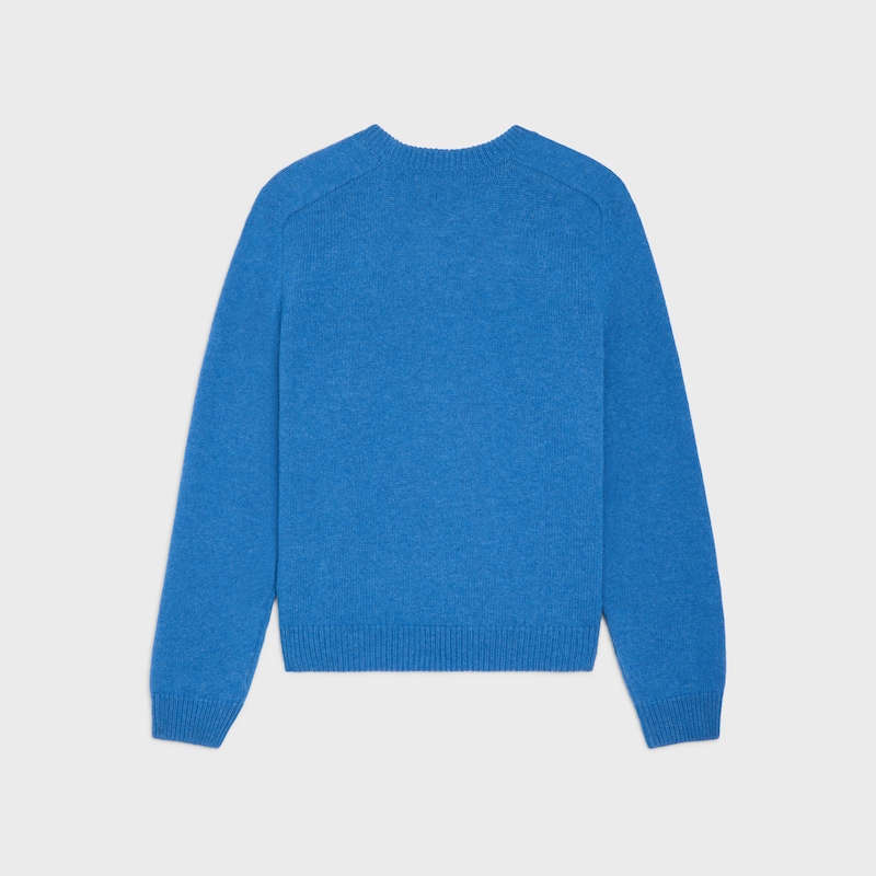 maglione girocollo in lana e cashmere