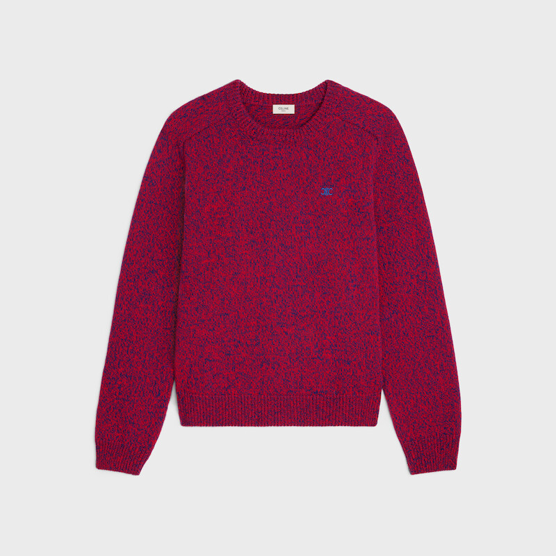 maglione girocollo in lana e cashmere