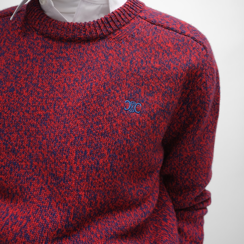 maglione girocollo in lana e cashmere
