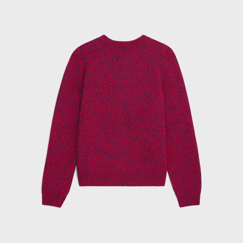 maglione girocollo in lana e cashmere
