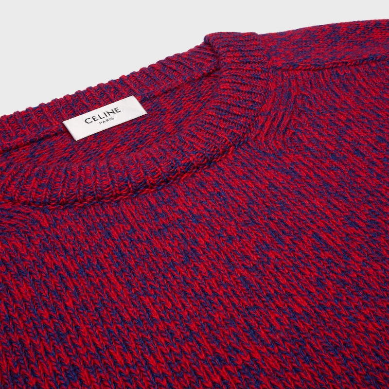 maglione girocollo in lana e cashmere