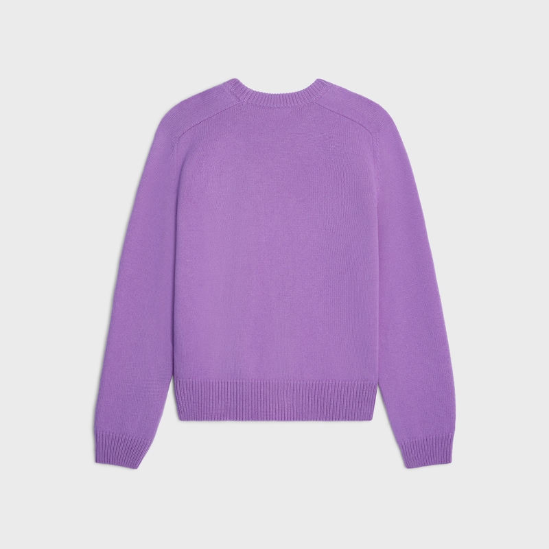 maglione girocollo in lana e cashmere