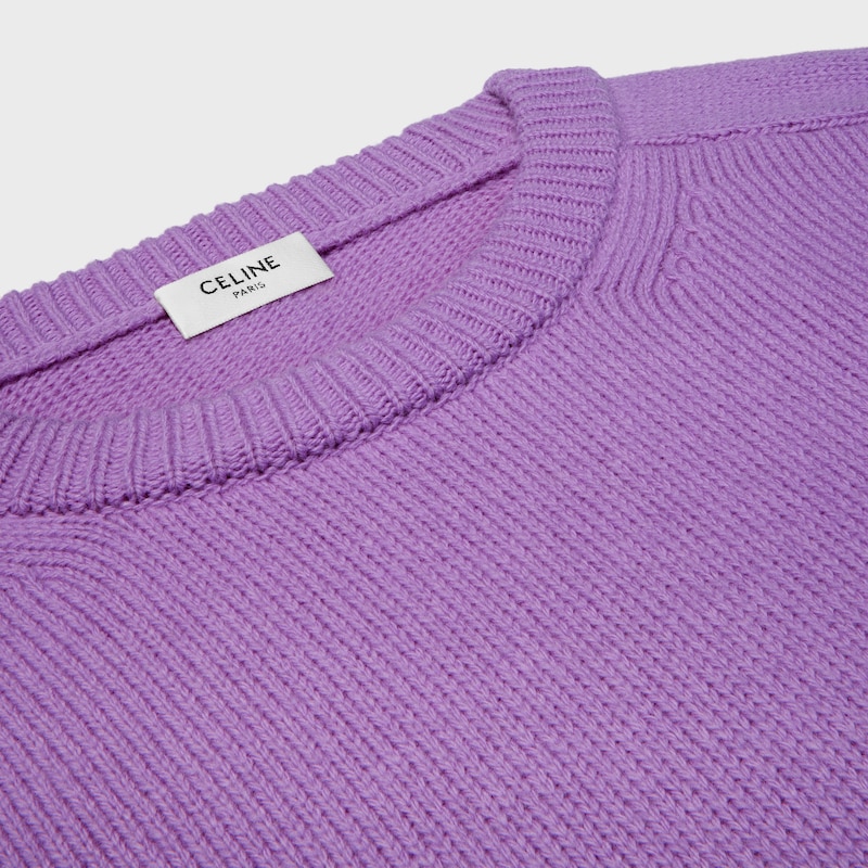 maglione girocollo in lana e cashmere