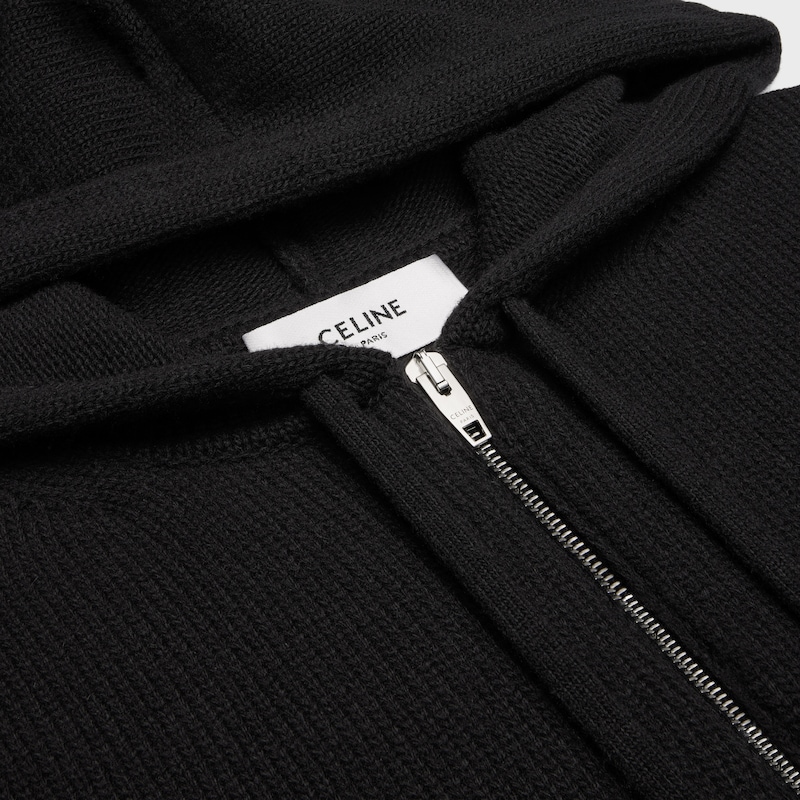 maglione con cappuccio triomphe in lana e cashmere