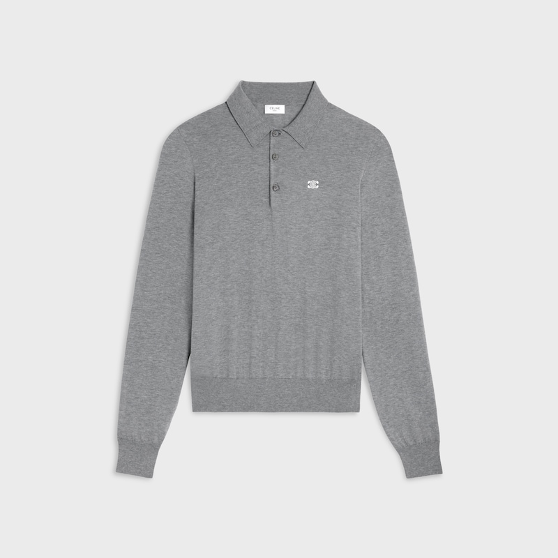 maglione polo in cotone pregiato