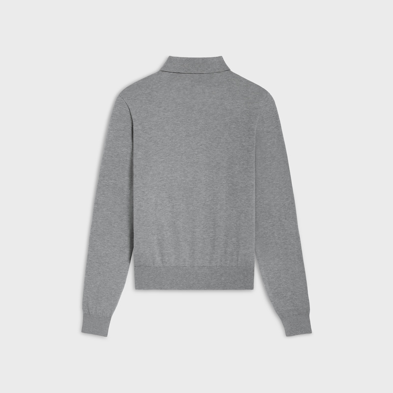 maglione polo in cotone pregiato