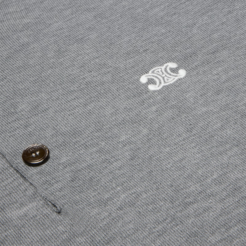 maglione polo in cotone pregiato