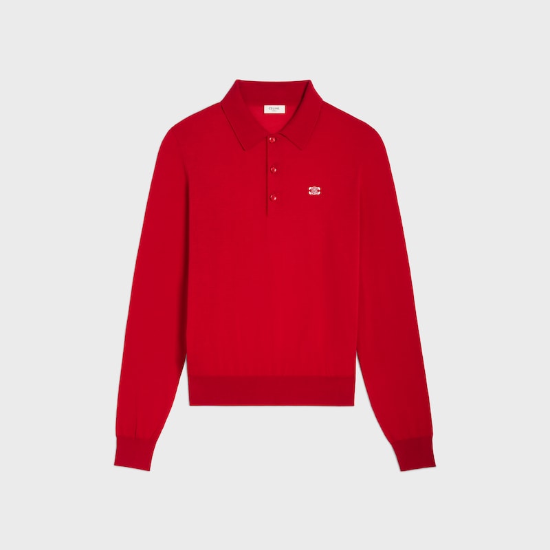 maglione polo in cotone pregiato
