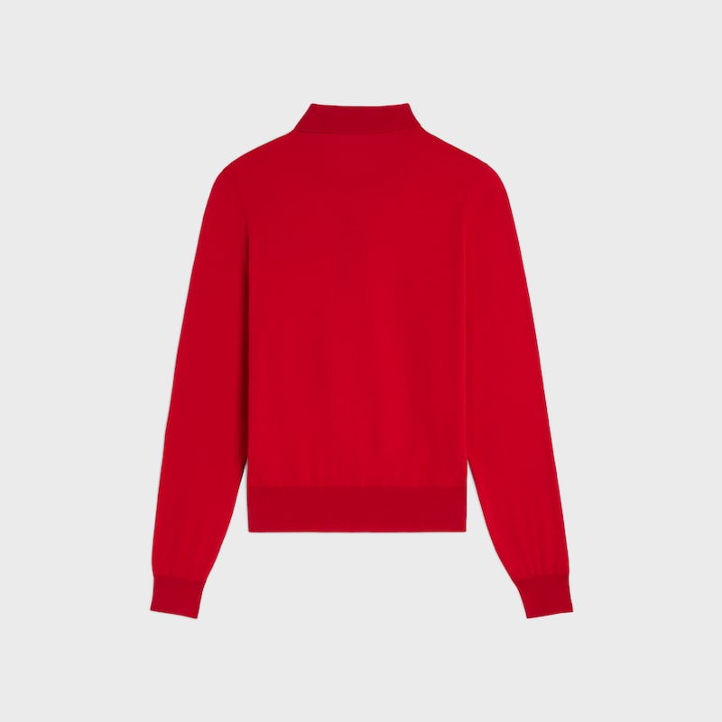 maglione polo in cotone pregiato