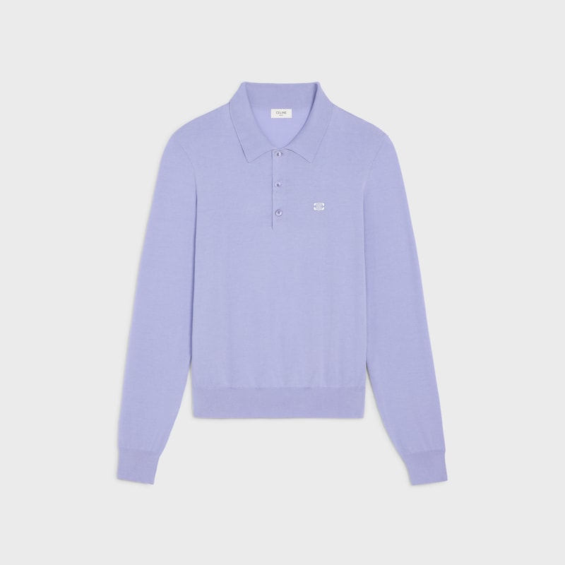 maglione polo in cotone pregiato