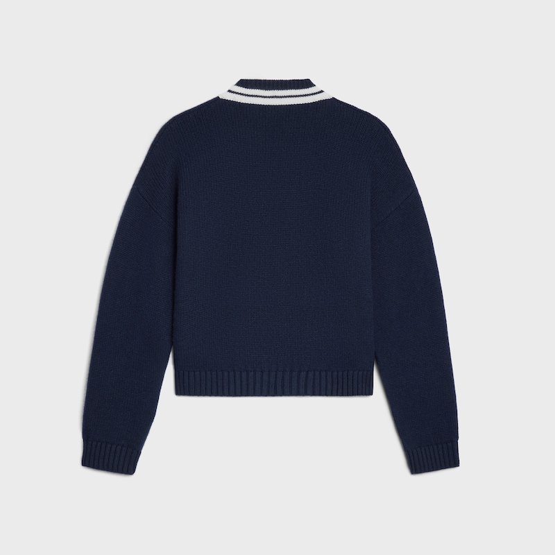 maglione con scollo a v in cashmere
