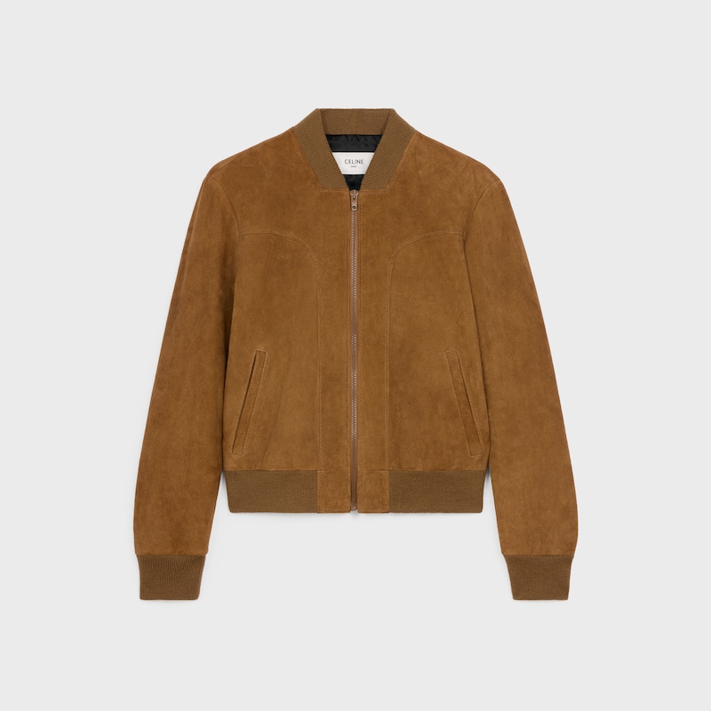 giacca boule blouson in pelle scamosciata