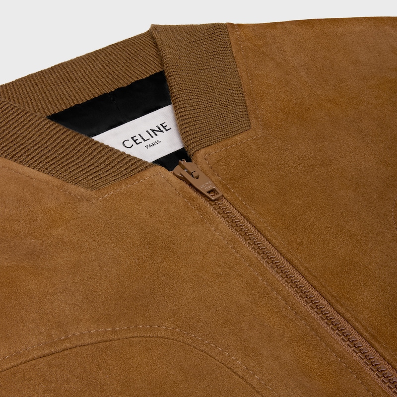 giacca boule blouson in pelle scamosciata