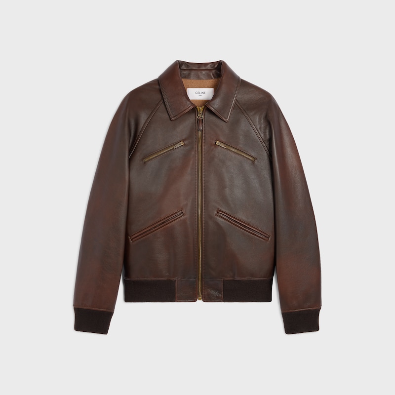bomber in pelle di vitello