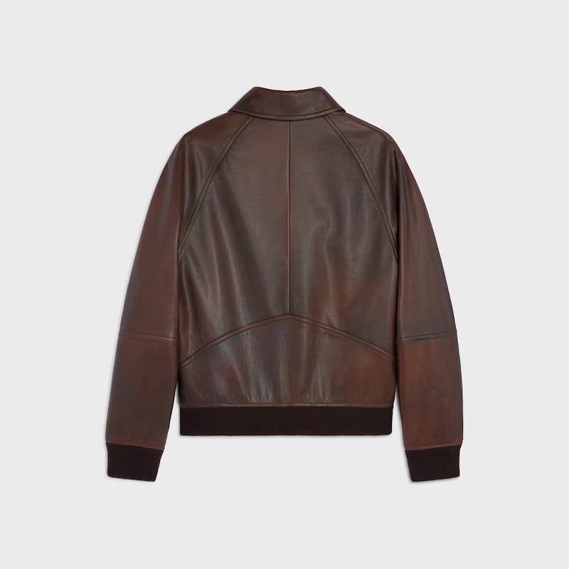 bomber in pelle di vitello
