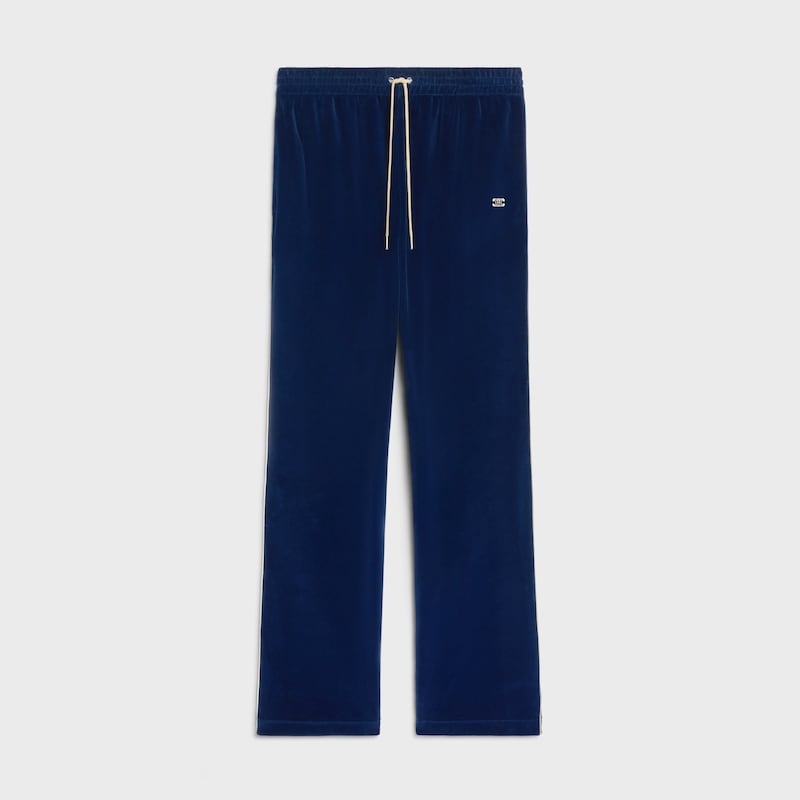 pantaloni della tuta in jersey di velluto