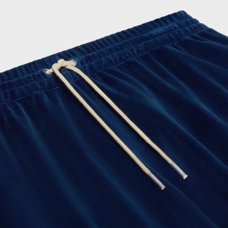 pantaloni della tuta in jersey di velluto