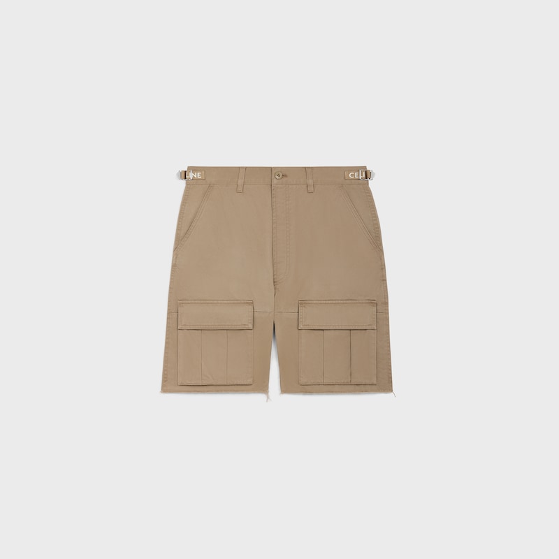 pantaloncini cargo celine in cotone