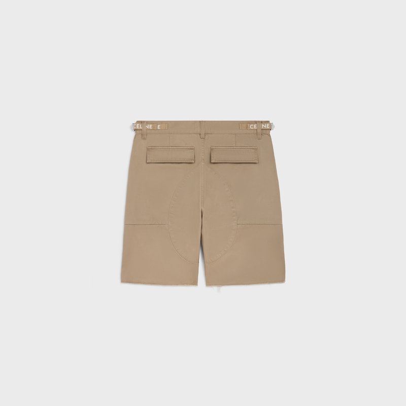 pantaloncini cargo celine in cotone