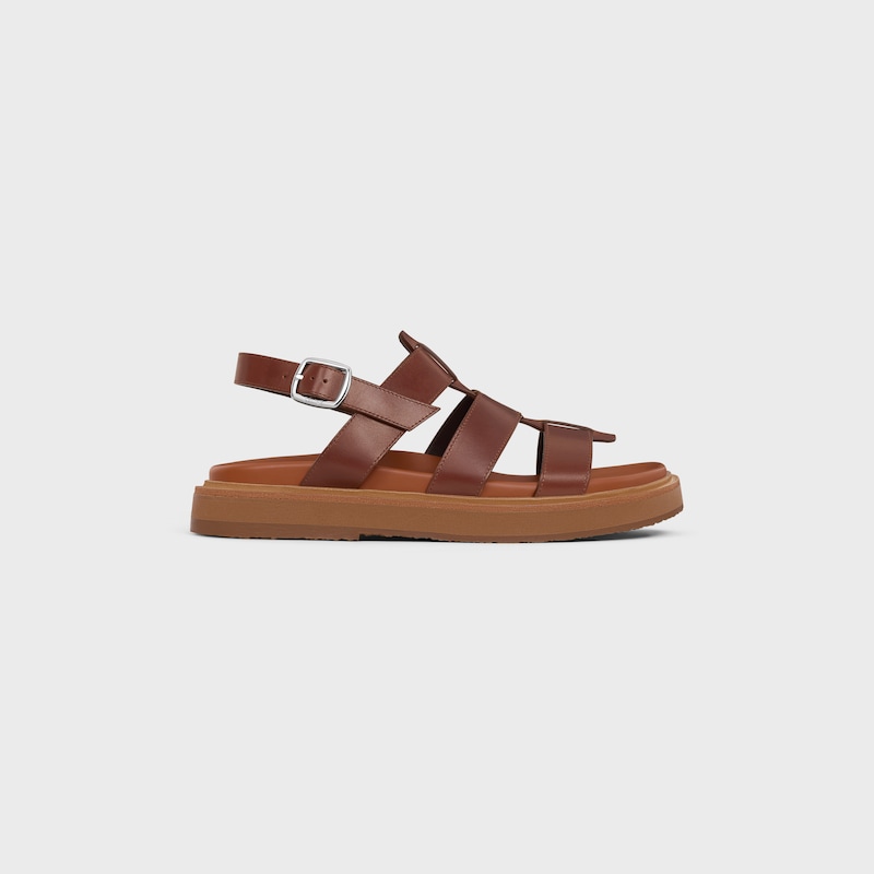 sandalo celine tippi in vitello - concia vegetale