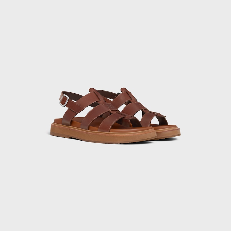 sandalo celine tippi in vitello - concia vegetale
