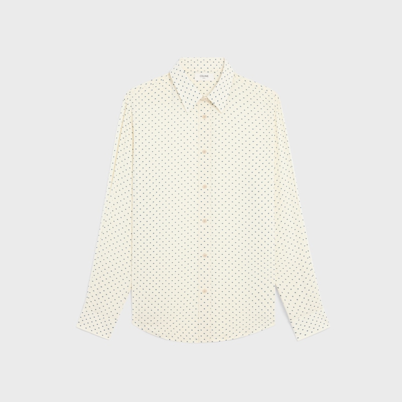 camicia ampia in viscosa stampata