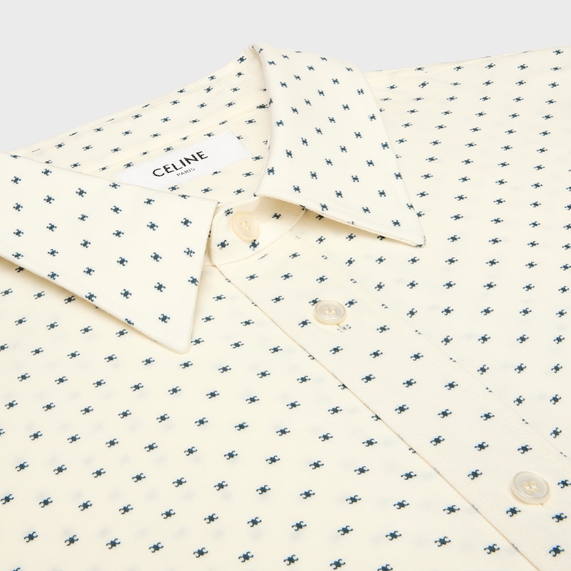 camicia ampia in viscosa stampata