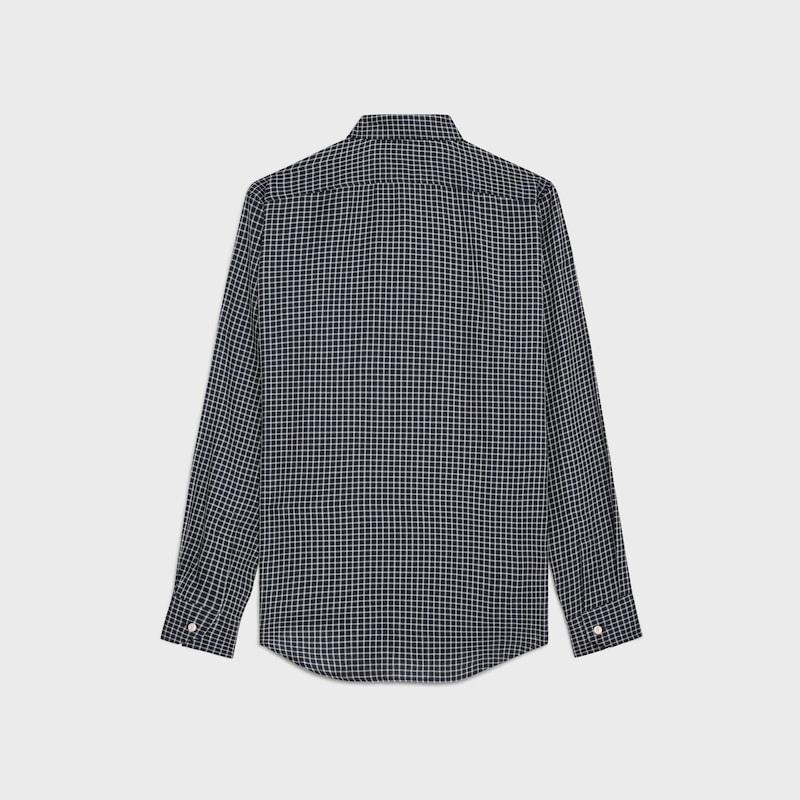 camicia ampia in cotone a quadri