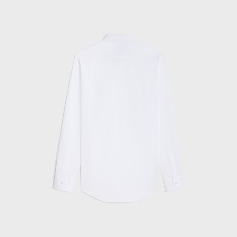 camicia ampia in popeline di cotone
