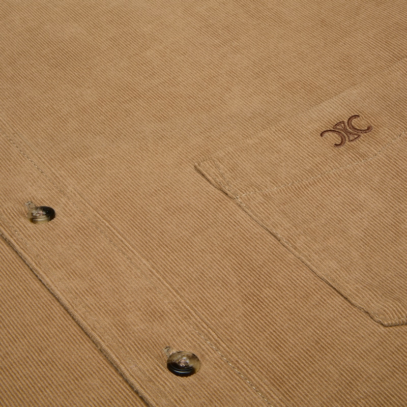 camicia rilassata in velluto a coste