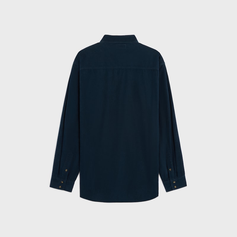 camicia rilassata in velluto a coste