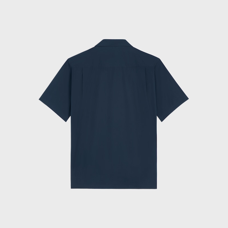camicia da bowling in popeline di cotone