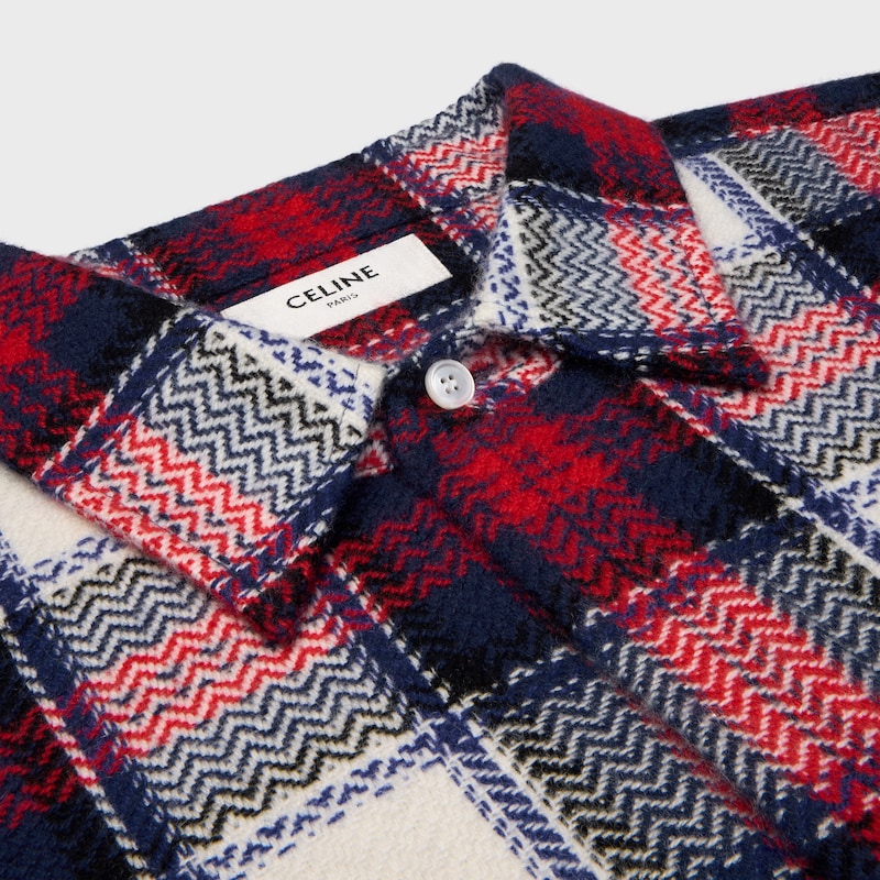 sopracamicia in cashmere a quadri