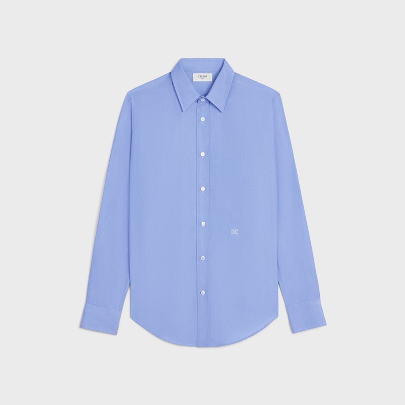 camicia classica in popeline di cotone