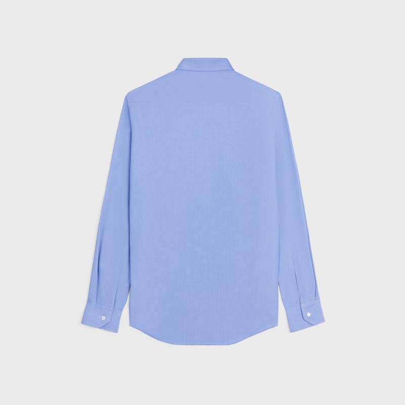 camicia classica in popeline di cotone