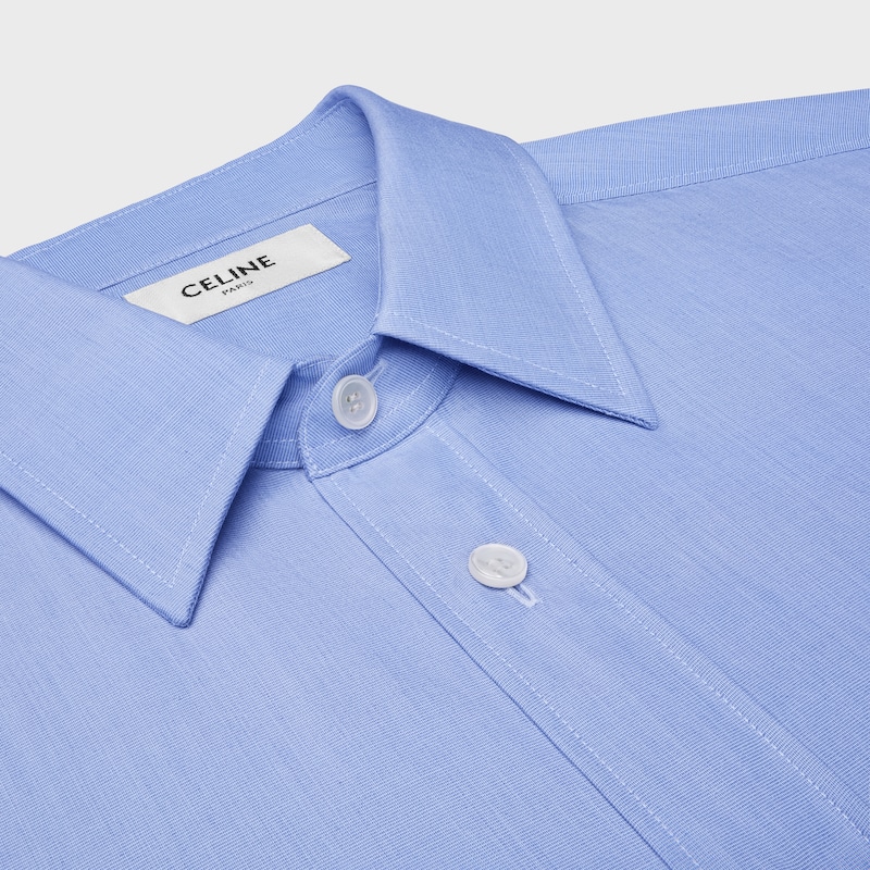 camicia classica in popeline di cotone