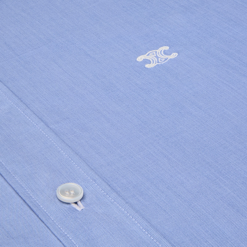 camicia classica in popeline di cotone