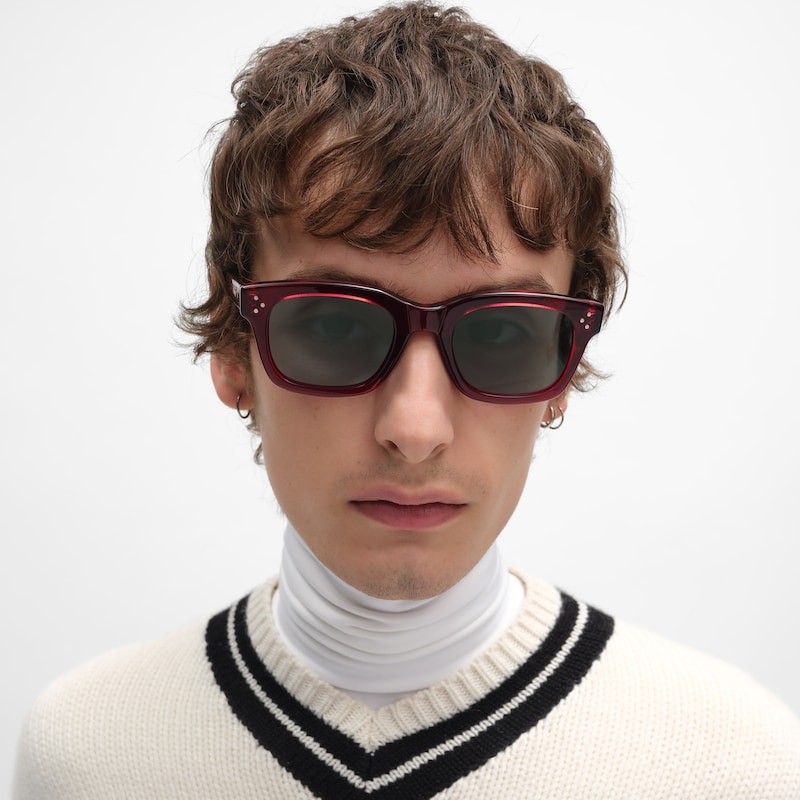 occhiali da sole black frame 41 in acetato