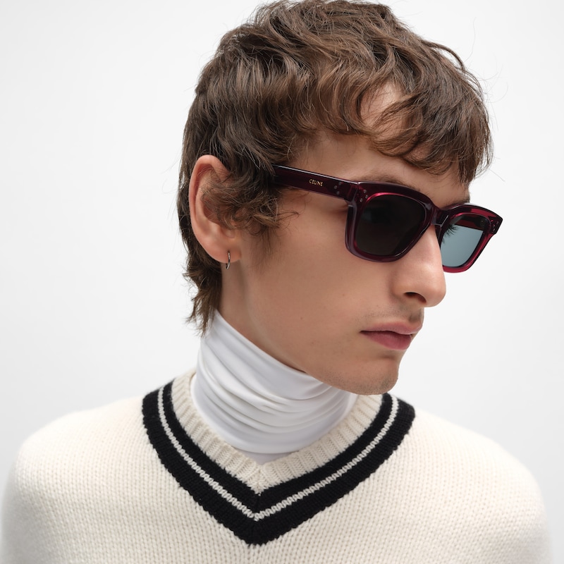 occhiali da sole black frame 41 in acetato