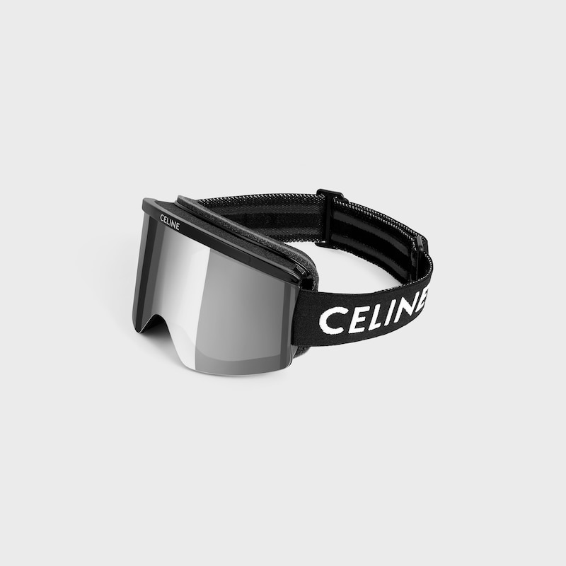 maschera da sci celine in nylon iniettato con lenti a specchio