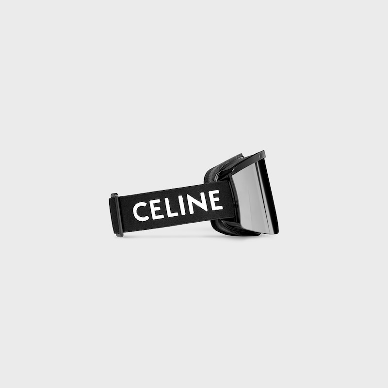 maschera da sci celine in nylon iniettato con lenti a specchio