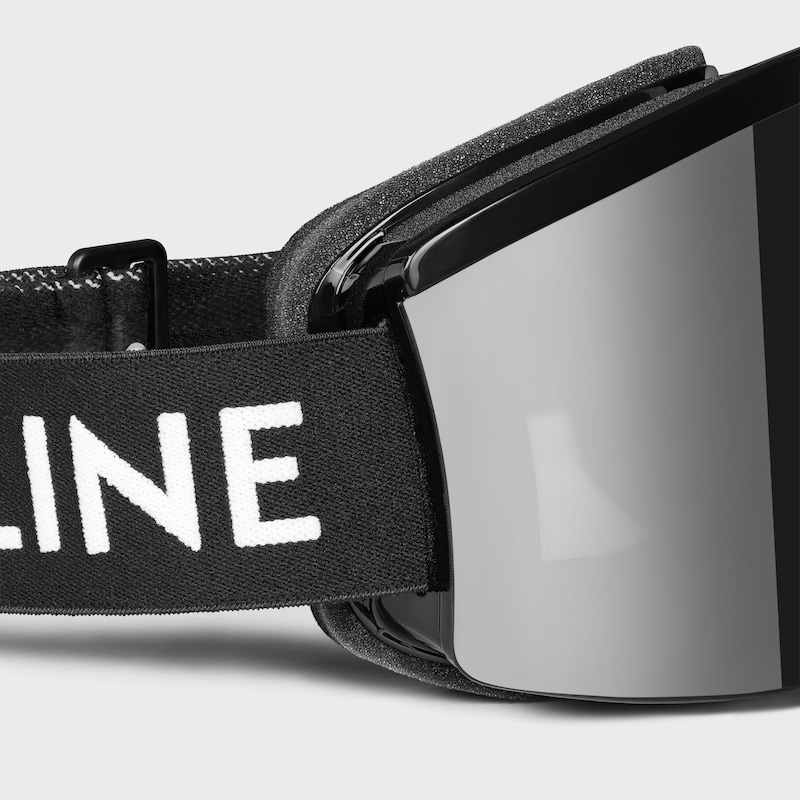 maschera da sci celine in nylon iniettato con lenti a specchio