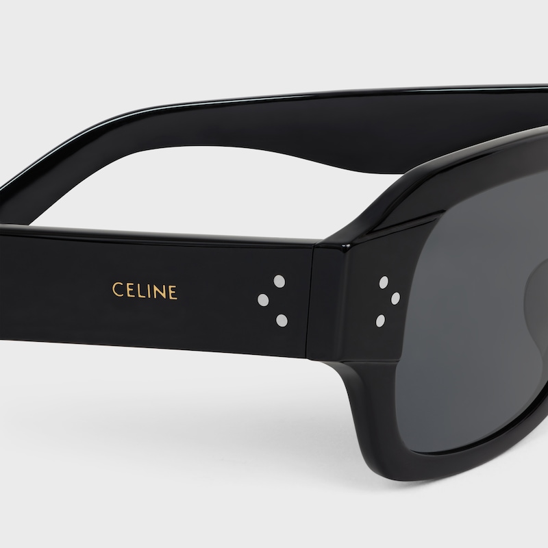 occhiali da sole black frame 61 in acetato