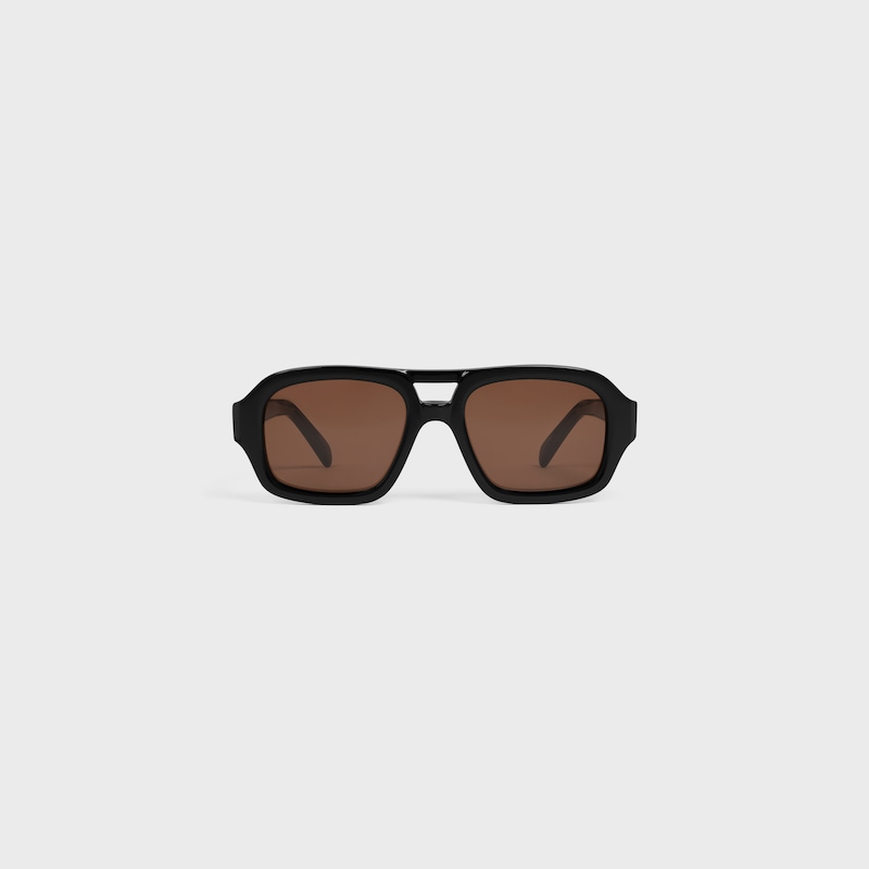 occhiali da sole black frame 62 in acetato