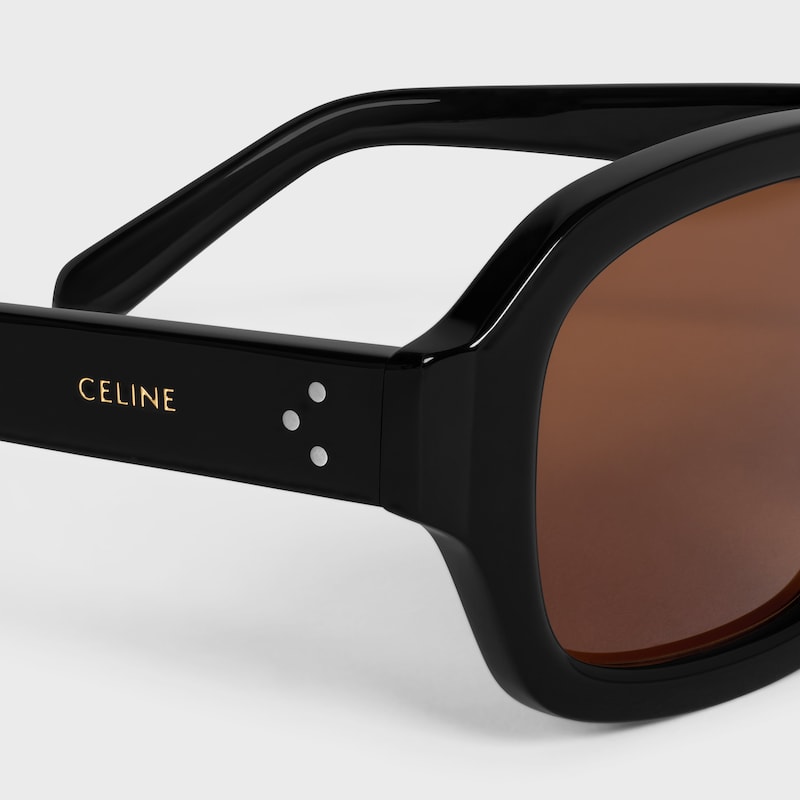 occhiali da sole black frame 62 in acetato
